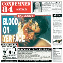 Condemned 84 - Blood On Yer Face 12" LP 2024 repress Colour vinyl
